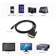 HDMI Cable, WOVTE Premium High Speed Micro HDMI to DVI Cable Male-Male (6 ft / 1.8 m) for HD Quality Video Transmission N4