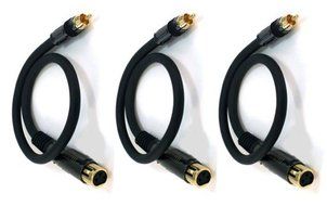 Monoprice 104783 1.5' Premier Series XLR Female to RCA Male 16AWG Cable N5