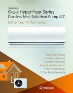 MRCOOL Oasis Hyper Heat 12K BTU 22.5 SEER Ductless Mini-Split Heat Pump