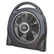 Holmes 12" Oscillating Floor Fan With Remote, Breeze Modes, 7.5 Hour Timer N2
