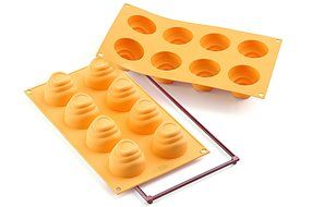 Silikomart Silicone Fancy and Function Bakeware Collection Multi-Shape Cake Pan, Slim Chic N3