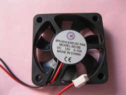 2 pcs Brushless DC Cooling Fan 12V 5010S 7 Blades 2 wire 50x50x10mm Sleeve-bearing Skywalking