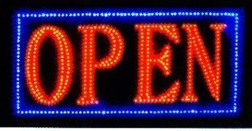 Open Sign Vivid Attention Catcher Animated LED Neon Business Light Classic Look By E-OnSale L32 by e-onsale