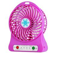 O-Best Batteries/USB Powered Portable Mini Air Conditioning Fan Chargeable Hand-held No Leaf Fan Air Conditioner... N18