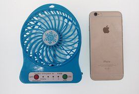 O-Best Batteries/USB Powered Portable Mini Air Conditioning Fan Chargeable Hand-held No Leaf Fan Air Conditioner... N19
