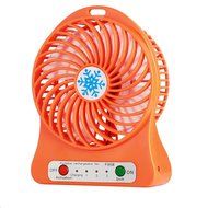 O-Best Batteries/USB Powered Portable Mini Air Conditioning Fan Chargeable Hand-held No Leaf Fan Air Conditioner... N21