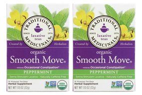 Traditional Medicinals Organic Smooth Move Peppermint Tea, 16 Tea Bags N9
