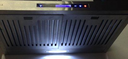 30" Under Cabinet Stainless Steel Range Hood Illuminated Keypad Baffle Filters LED lighting