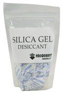 2 gram X 50 PK Silica Gel Desiccant Moisture Absorber -FDA Compliant Food Safe by Absorbent Industries