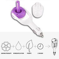 IPUIS Car Air Humidifier with USB Changer Port Aromatherapy Essential Oil Aroma Diffuser Air Purify Car charger... N18