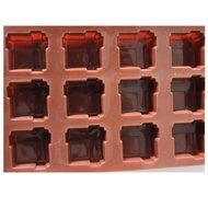 EVTECH(TM) 15 Cavity Gift Box Style Silicone Gel Non Stick Cake Bread Mousse Ice Pudding Mold Chocolate Jelly... N2