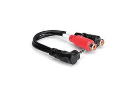 Hosa YRA-154 3.5 mm TRS to Dual RCAF Stereo Breakout Cable N3