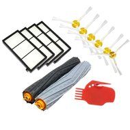 Seed Tangle-Free Debris Extractor Kit &amp; Hepa Filter &amp; Side Brush Replacement For iRobot Roomba 800 900 series...