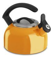 KitchenAid 1.5-Quart Removable Lid Tea Kettle with Audible Whistle and C Handle KTEN15ANDO Mandarin Orange