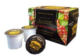 100% Kona Coffee Single Serve Cups By Hualalai Estate - 12count