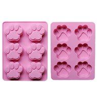 Silicone Mold Foot Prints Dog Pet Paws Paw Animal Shape candy Chocolate DIY Soap Set of 3