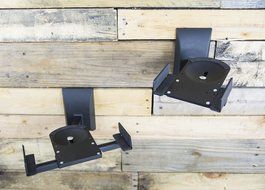 VIVO Dual Pair Adjustable Wall Mounting Surround Sound Speaker Mounts Clamp Style w/ Tilt &amp; Swivel (MOUNT-SP201) N2