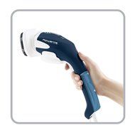 Rowenta GS3010 Ultrasteam Hand-Held Garment and Fabric Steamer with Lint Pad and Travel Pouch, 800-Watt, Blue N3