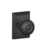 Schlage F40GEO622ADD Addison Collection Georgian Privacy Knob, Matte Black by Schlage Lock Company