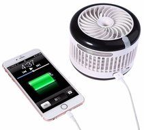 BearsFire&reg; USB Mini Cooling Misting Fan Portable Water Spray Fan Rechargeable Humidifier Personal Fan Desktop... N21