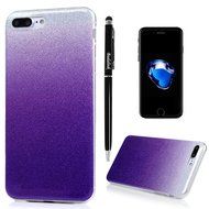 iPhone 7 Plus Case (5.5 inch) - Shockproof Flexible Soft TPU Rubber Skin Gel Bumper Protective Case Shiny Glitter... N4