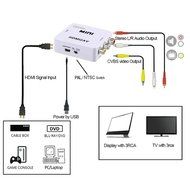 Cooldigital 1080P HDMI to AV 3RCA CVBS Composite Video Audio Converter Adapter Supporting PAL/NTSC with USB Charge... N3