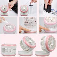 BearsFire&reg; USB Mini Cooling Misting Fan Portable Water Spray Fan Rechargeable Humidifier Personal Fan Desktop... N24