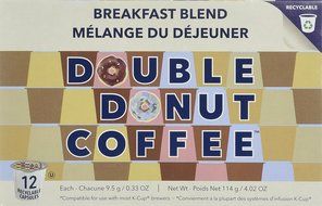 Double Donut Breakfast Blend Coffee, in Recyclable Single Serve Cups for Keurig K-Cup Brewers, 24 Count N8
