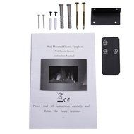 Wall-Mounted Fireplace Heater 35" XL Large 1500W Adjustable Electric With Remote Without Any Emissions Or Pollution N4