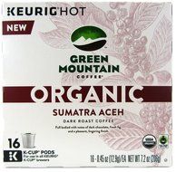 Green Mountain Coffee Organic Sumatra Aceh Keurig K-Cups, 16 Count