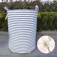 MuLuo Large Waterproof Cloth Folding Clothes Laundry Basket Toy Storage Basket Drain Laundry Basket with A Lid... N2