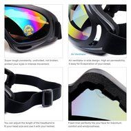 Viriber Snow Googles Windproof UV400 Motorcycle Snowmobile Ski Bicycle Riding Goggles Eyewear Sports Protective... N10