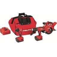 Hilti 3487026 18-Volt Lithium-Ion Cordless Hammer Drill Driver/Impact Driver/Circular Saw Combo Kit by HILTI