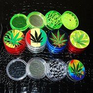 New 2" Leaf Herbal Herb Tobacco Grinder Smoke Spice Crusher Hand Muller 4 Layer N3