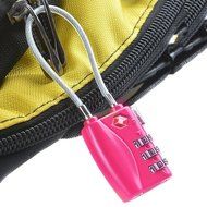 HT Luggage Locks Combination Password Locks Padlocks TSA Approved 3-Digit 4-Pack (Four Color) N23