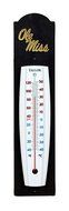 Henson Metal Works 2510-2 University of Mississippi Collegiate Logo Outdoor Thermometer, Large