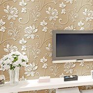 Saver 10M Concave-convex Wallpapers 3D Embossed Textured Non-woven Flocking Wall Paper Rolls