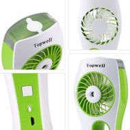 Topwell USB Mini Misting Fan Built-in Rechargeable Misting Fan Handheld Personal Cooling Mist Humidifier for Home... N14