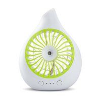 Touchshop Portable Mini Rechargeble Desktop Spray Fan Water Drop Shape Misting Fan Personal Cooling Humidifier... N3