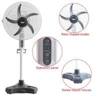 HAITRAL Rechargeable Floor Fan SF-2399R Turbo Force Air Circulator AC/DC Operated with Remote Control&amp;LED Light N3