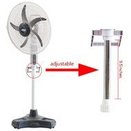 HAITRAL Rechargeable Floor Fan SF-2399R Turbo Force Air Circulator AC/DC Operated with Remote Control&amp;LED Light N4