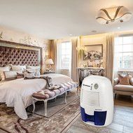 Wenkoni Mini Dehumidifiers Perfect for Smaller Room, Basements, Kitchen, Wardrobe, Car, Garage,(White) N5