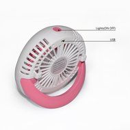 GaGa MILANO 5-inch Mini Quietness Desktop Fan Hand Hold And Support 3 Speed Cool Fan with USB Charge for Home... N14