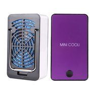 Portable Mini Handheld Personal Fan Air Conditioning Cooling Fan Travel Small USB Chargeable Bladeless No Leaf... N7