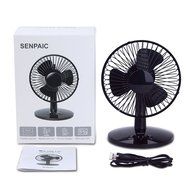 SENPAIC Oscillating Fan Desk Table USB Fan ( USB or Battery Powered ,2 Speed,Quietness)(Black) N4
