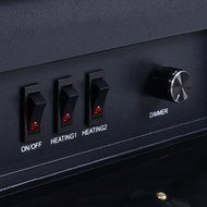 Gracelove Free Standing Electric 1500W Fireplace Heater Fire Flame Stove (Type 1) N6