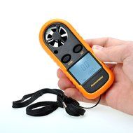 AGM&reg; Digital Handheld LCD Air Wind Speed Weather Scale Measure Gauge Meter Thermometer GM816 Anemometer. N3