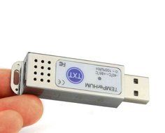 BW PC USB Powered Thermometer Temperature Sensor Data Log- Remote Viewing - Silver N3