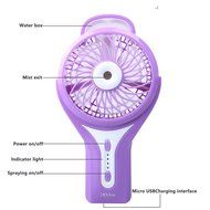 Portable Misting Fan, Silent Handheld USB Mini Fan with Personal Cooling Humidifier for Outdoor Hydrating Water... N15