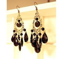 vintage Bohemian drop dangle chandelier hook resin store earrings N4